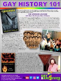 Gay History 101 feature from Happening Digital Magazine. This installment is about the UpStairs Lounge Fire in New Orleans in 1973. #ilovegaybars #gayhistory #queer Find the full archive of magazines at HapDigMag.com #gaybarchives